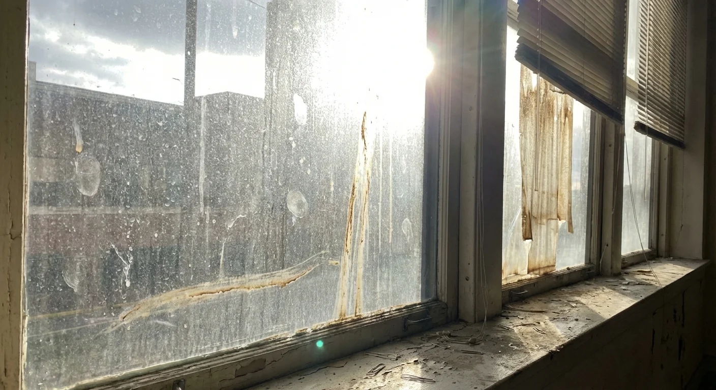 Мойка окон в офисе - до уборки